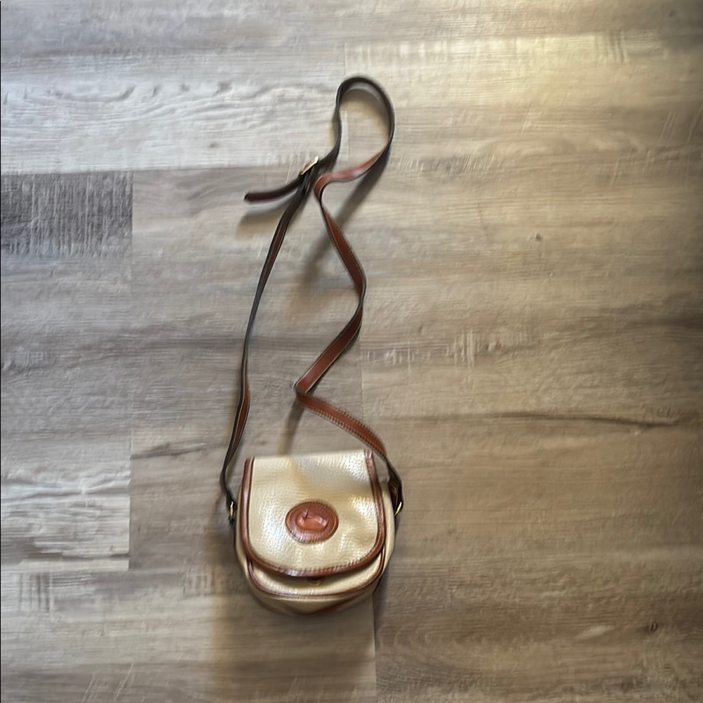 Brown and Tan Crossbody Bag